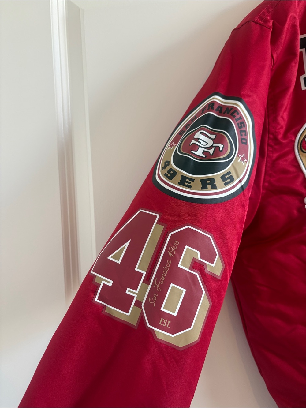 San Francisco 49ers Unisex Bomber Jacket - Small - Picture 5 of 7